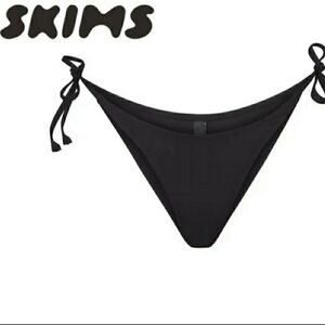 SKIMS Onyx Tie-Side Bikini Bottom